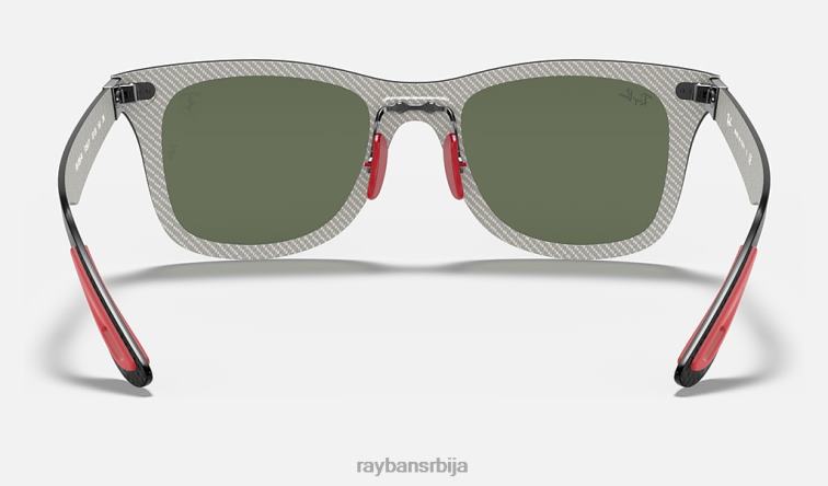 Ray-Ban рб8395м сцудериа феррари колекција P0HP1482 наочаре за сунце мат црна/зелена мушкарци