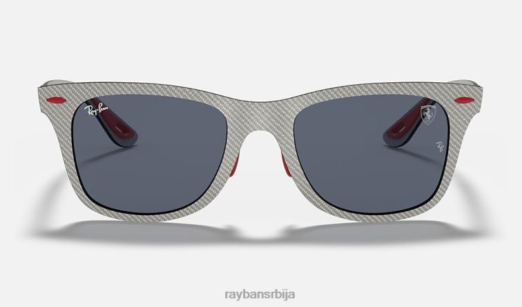 Ray-Ban рб8395м сцудериа феррари колекција P0HP1483 наочаре за сунце мат сива/сива мушкарци