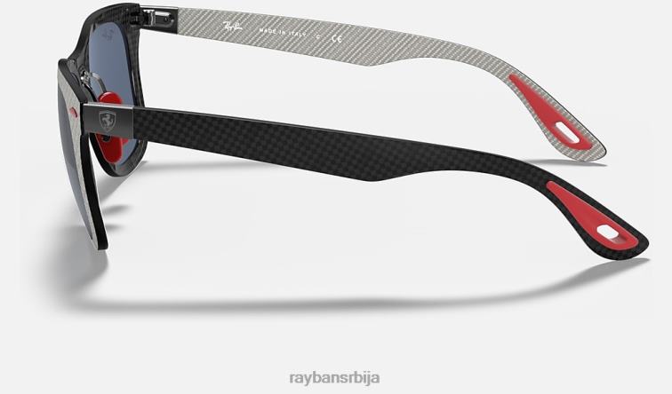 Ray-Ban рб8395м сцудериа феррари колекција P0HP1483 наочаре за сунце мат сива/сива мушкарци
