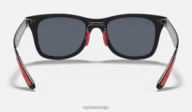 Ray-Ban рб8395м сцудериа феррари колекција P0HP1483 наочаре за сунце мат сива/сива мушкарци