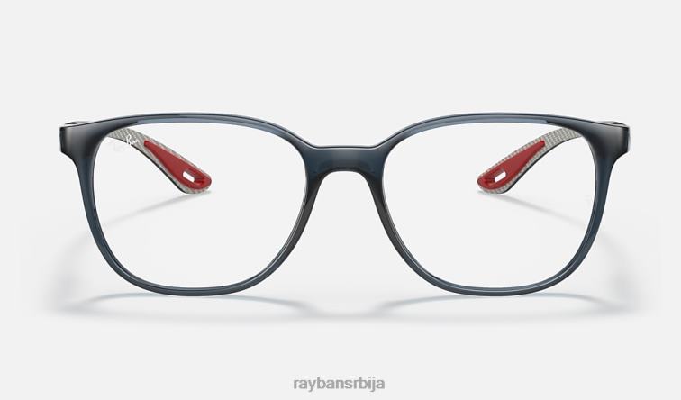 Ray-Ban рб8907м колекција сцудериа феррари P0HP2491 наочаре за сунце углачано провидно плаво мушкарци