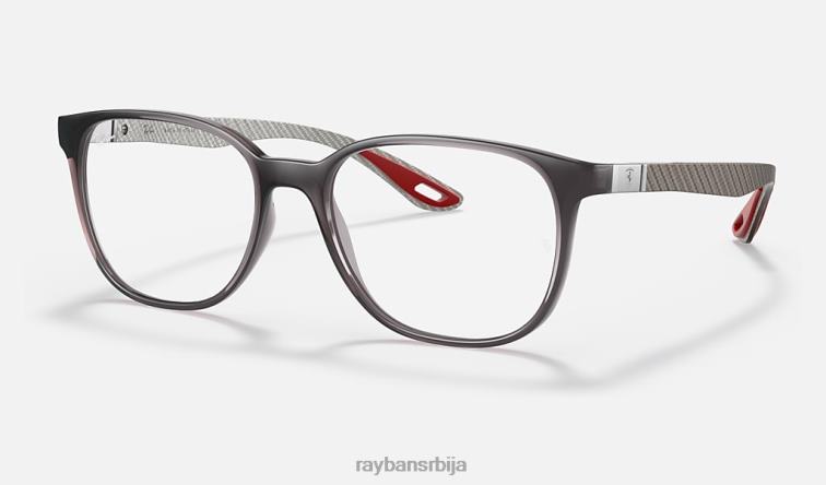 Ray-Ban рб8907м колекција сцудериа феррари P0HP2492 наочаре за сунце углачана пругаста хавана мушкарци
