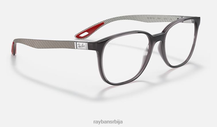 Ray-Ban рб8907м колекција сцудериа феррари P0HP2492 наочаре за сунце углачана пругаста хавана мушкарци