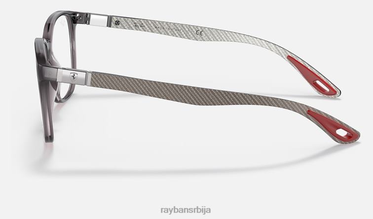 Ray-Ban рб8907м колекција сцудериа феррари P0HP2492 наочаре за сунце углачана пругаста хавана мушкарци