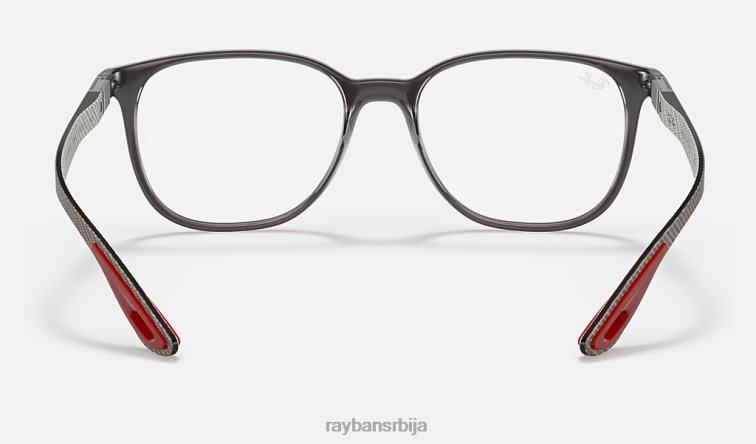 Ray-Ban рб8907м колекција сцудериа феррари P0HP2492 наочаре за сунце углачана пругаста хавана мушкарци