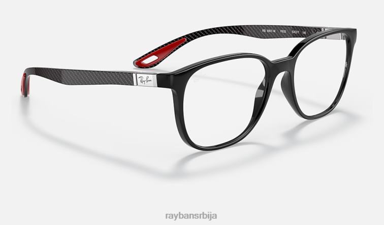 Ray-Ban рб8907м колекција сцудериа феррари P0HP2493 наочаре за сунце углачана црна мушкарци