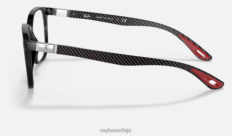 Ray-Ban рб8907м колекција сцудериа феррари P0HP2493 наочаре за сунце углачана црна мушкарци