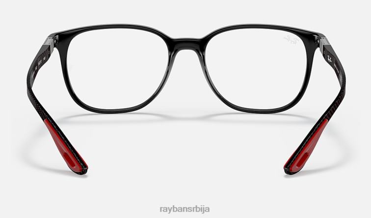 Ray-Ban рб8907м колекција сцудериа феррари P0HP2493 наочаре за сунце углачана црна мушкарци