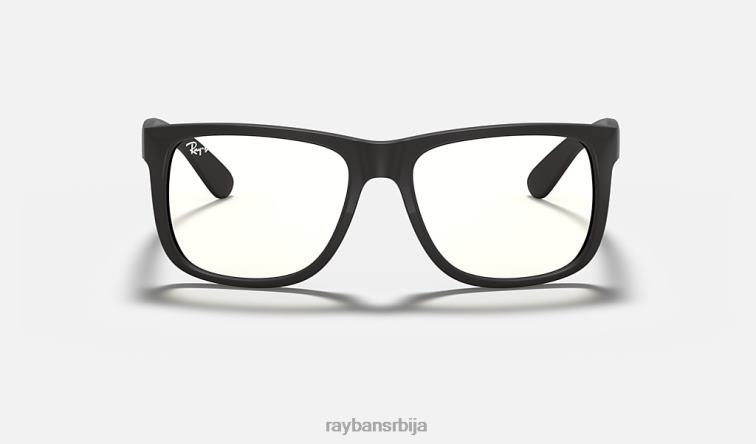 Ray-Ban јустин цлеар P0HP1003 наочаре за сунце мат црна/провидна мушкарци