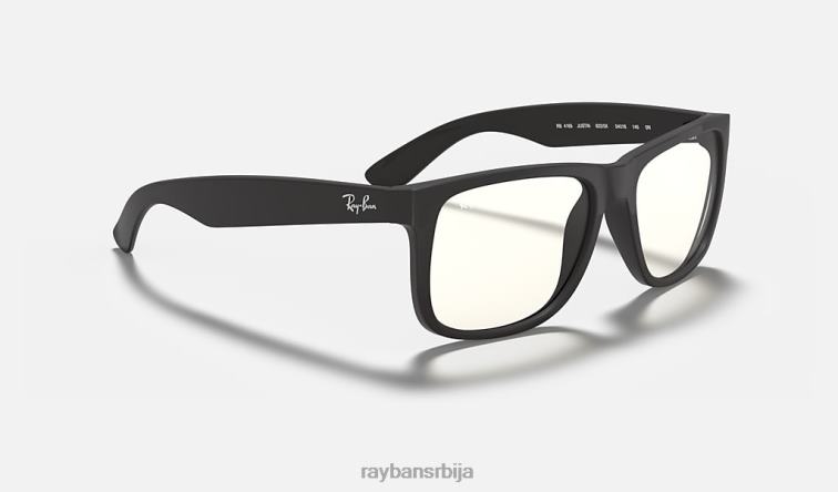 Ray-Ban јустин цлеар P0HP1003 наочаре за сунце мат црна/провидна мушкарци