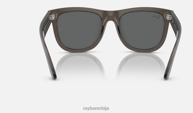 Ray-Ban ваифарер реверс P0HP101 наочаре за сунце полирани провидни тамно сиви/тамно сиви мушкарци