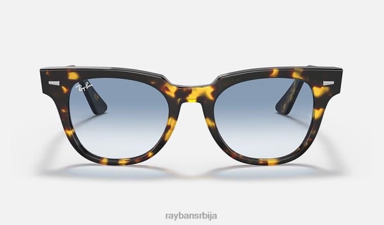 Ray-Ban метеор флецк P0HP1033 наочаре за сунце полирана жута хавана/светло плава мушкарци