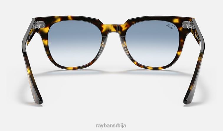 Ray-Ban метеор флецк P0HP1033 наочаре за сунце полирана жута хавана/светло плава мушкарци