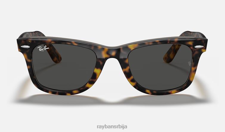 Ray-Ban оригинал ваифарер бицолор P0HP1051 наочаре за сунце углачана хавана на провидној браон/тамно сивој мушкарци