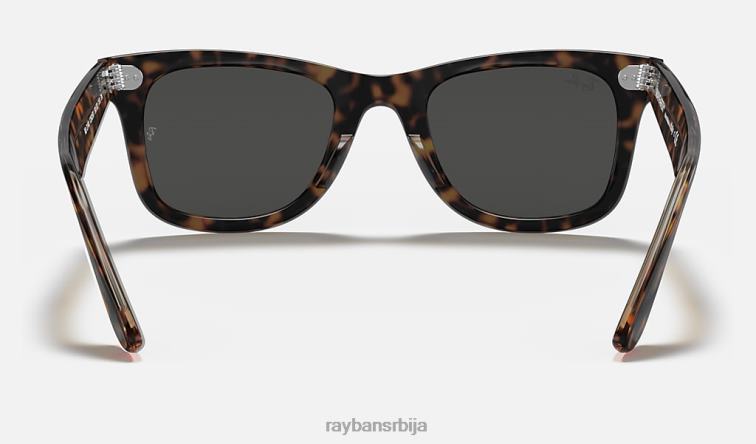 Ray-Ban оригинал ваифарер бицолор P0HP1051 наочаре за сунце углачана хавана на провидној браон/тамно сивој мушкарци