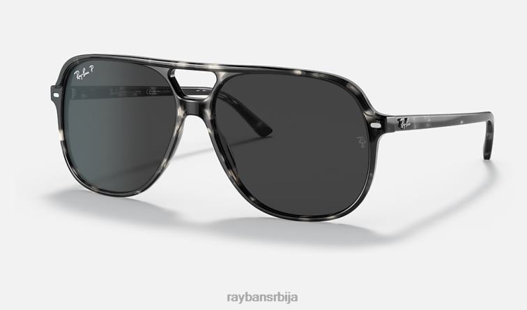 Ray-Ban рачун P0HP106 наочаре за сунце полирана сива хавана/црна мушкарци