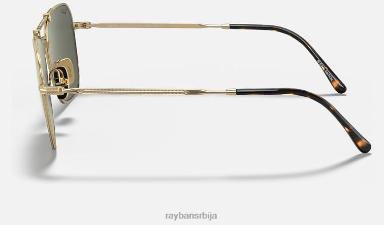 Ray-Ban караван титанијум P0HP1060 наочаре за сунце мат златно/зелена мушкарци