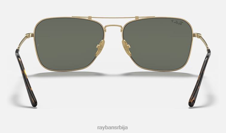 Ray-Ban караван титанијум P0HP1060 наочаре за сунце мат златно/зелена мушкарци