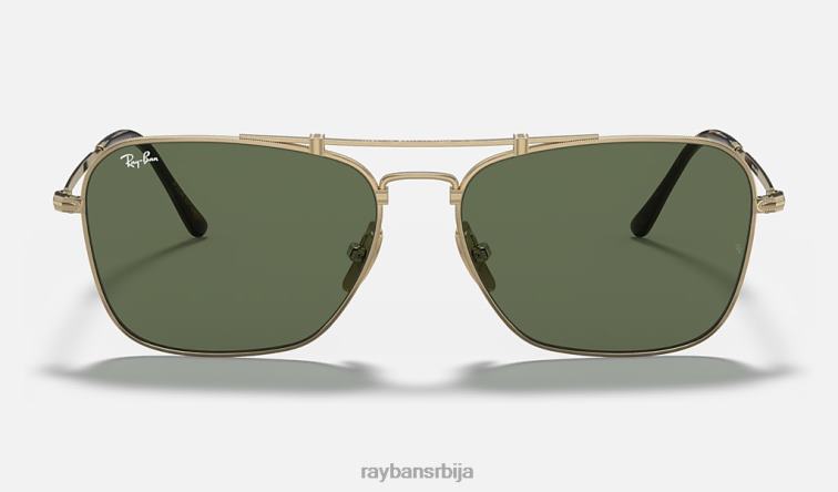 Ray-Ban караван титанијум P0HP1071 наочаре за сунце мат златно/зелена мушкарци