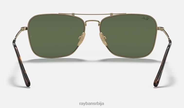Ray-Ban караван титанијум P0HP1071 наочаре за сунце мат златно/зелена мушкарци