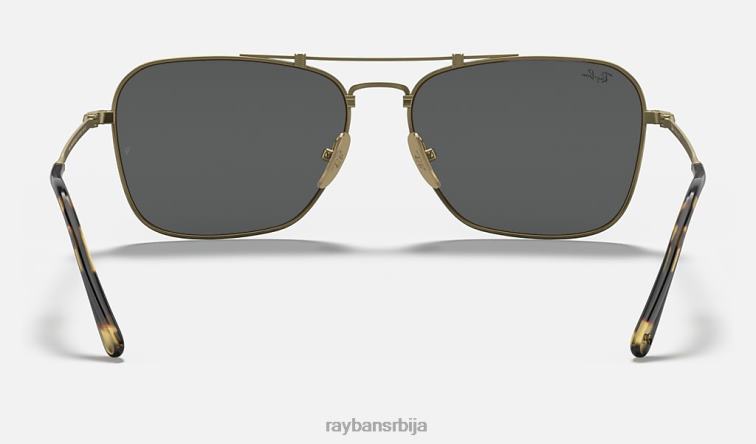 Ray-Ban караван титанијум P0HP1072 наочаре за сунце мат антикно злато/сива мушкарци