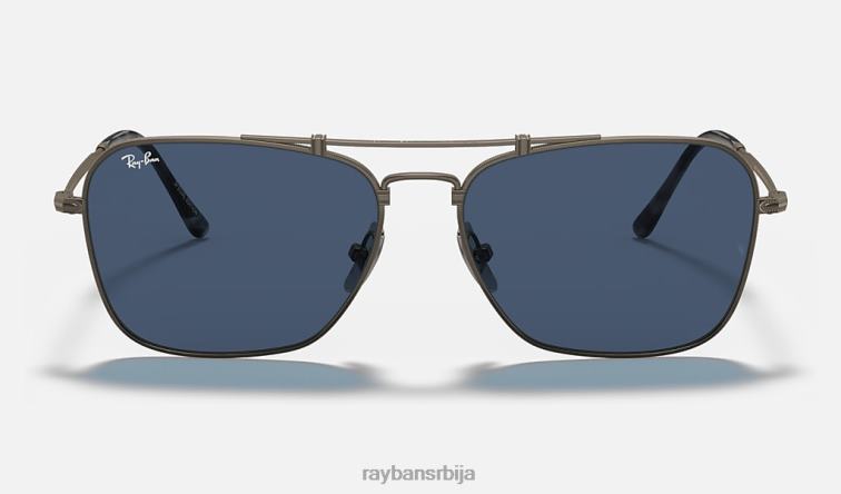Ray-Ban караван титанијум P0HP1073 наочаре за сунце мат сива/плава мушкарци