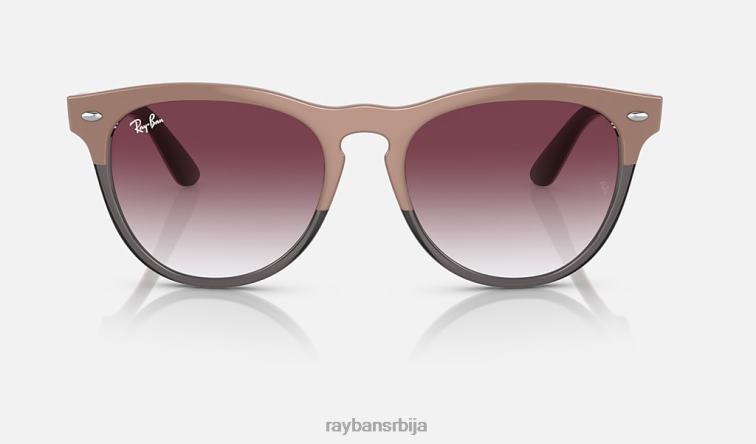 Ray-Ban Дужица P0HP1088 наочаре за сунце полирана беж на транспарентно сива/љубичаста мушкарци