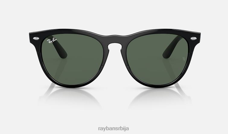 Ray-Ban Дужица P0HP1089 наочаре за сунце полирана црна/тамно зелена мушкарци