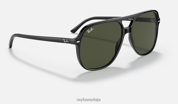 Ray-Ban рачун P0HP108 наочаре за сунце полирана црно/зелена мушкарци
