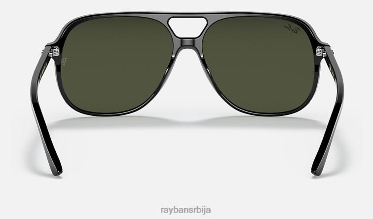 Ray-Ban рачун P0HP108 наочаре за сунце полирана црно/зелена мушкарци