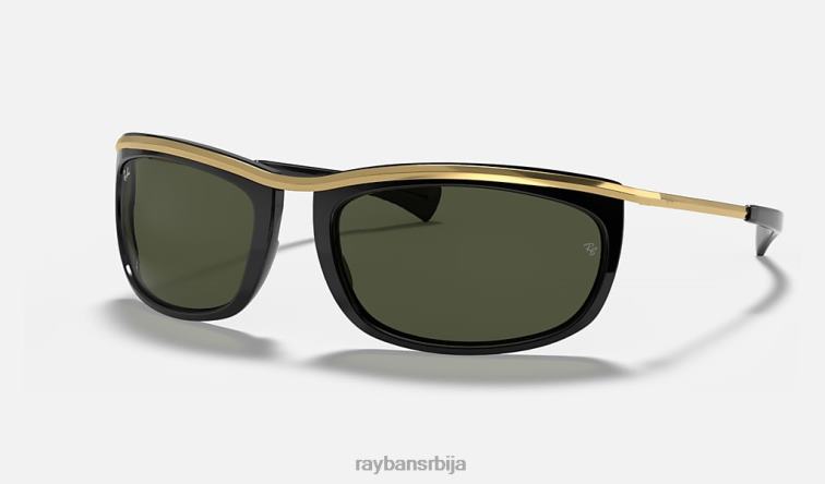Ray-Ban олимпијац и P0HP1097 наочаре за сунце полирана црно/зелена мушкарци