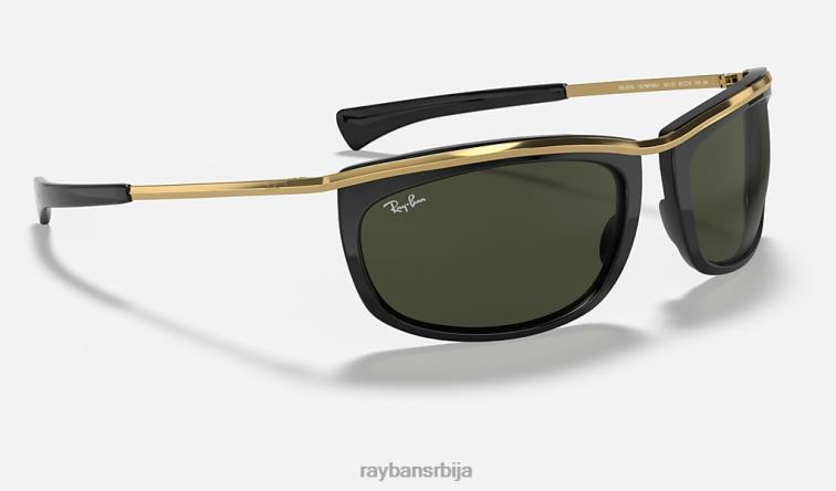 Ray-Ban олимпијац и P0HP1097 наочаре за сунце полирана црно/зелена мушкарци