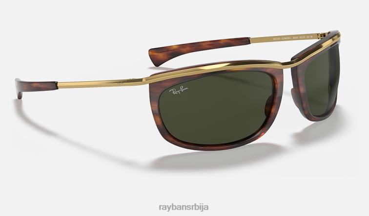 Ray-Ban олимпијац и P0HP1098 наочаре за сунце углачана пругаста хавана/зелена мушкарци