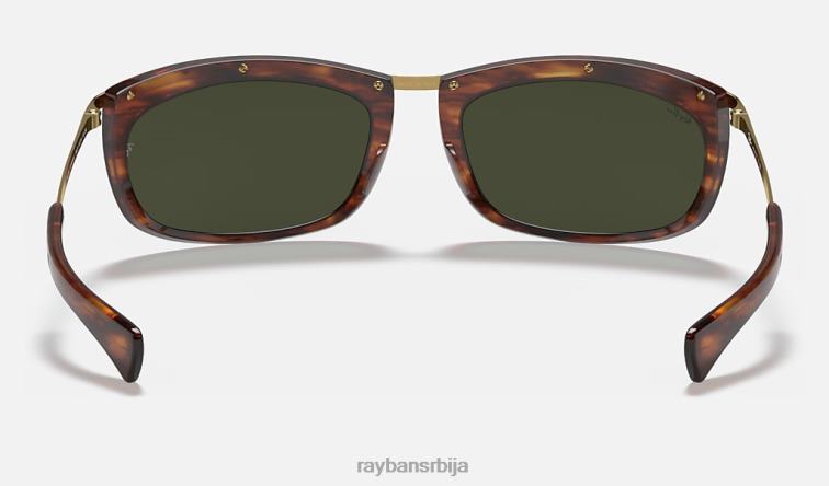 Ray-Ban олимпијац и P0HP1098 наочаре за сунце углачана пругаста хавана/зелена мушкарци