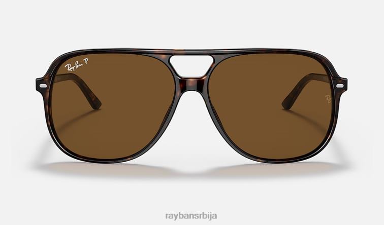 Ray-Ban рачун P0HP109 наочаре за сунце углачана хавана/браон мушкарци