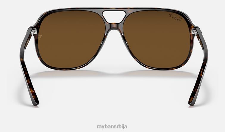 Ray-Ban рачун P0HP109 наочаре за сунце углачана хавана/браон мушкарци