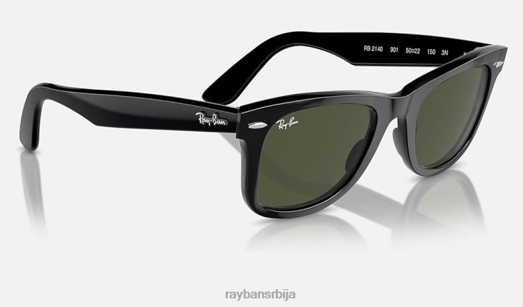 Ray-Ban оригинални ваифарер класик P0HP10 наочаре за сунце полирана црно/зелена мушкарци