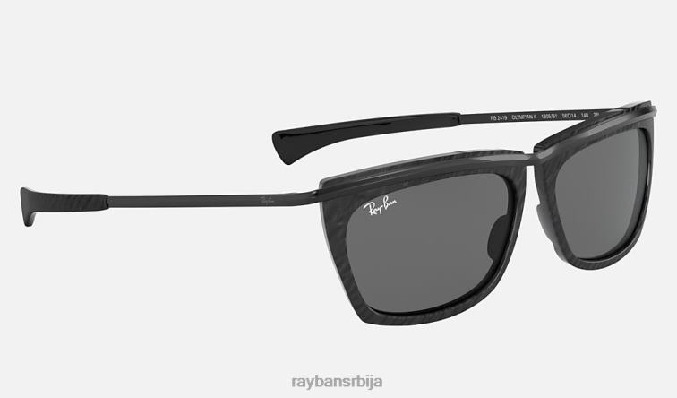 Ray-Ban олимпијац ии P0HP1102 наочаре за сунце полирана црна/тамно сива мушкарци