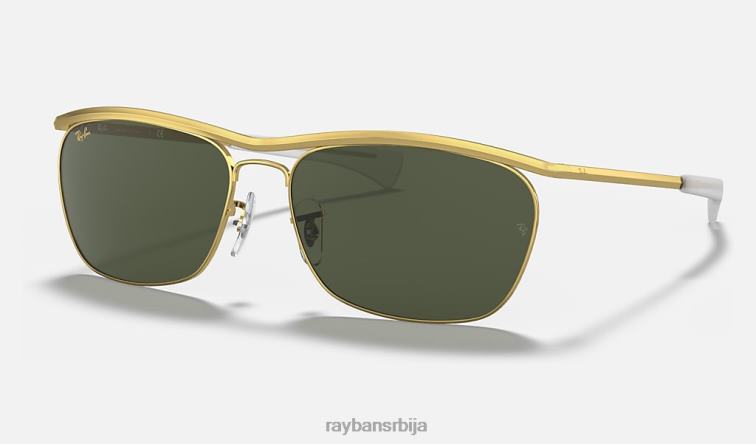 Ray-Ban олимпиан ии делуке P0HP1105 наочаре за сунце полирано златно/зелено мушкарци