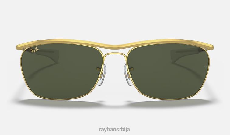 Ray-Ban олимпиан ии делуке P0HP1105 наочаре за сунце полирано златно/зелено мушкарци