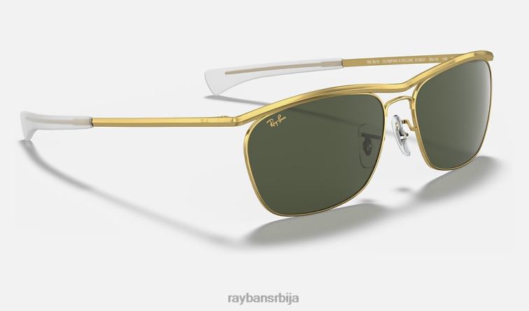 Ray-Ban олимпиан ии делуке P0HP1105 наочаре за сунце полирано златно/зелено мушкарци