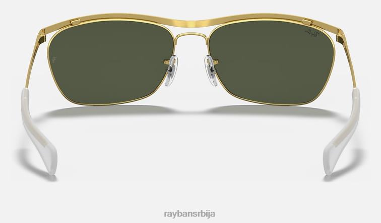 Ray-Ban олимпиан ии делуке P0HP1105 наочаре за сунце полирано златно/зелено мушкарци
