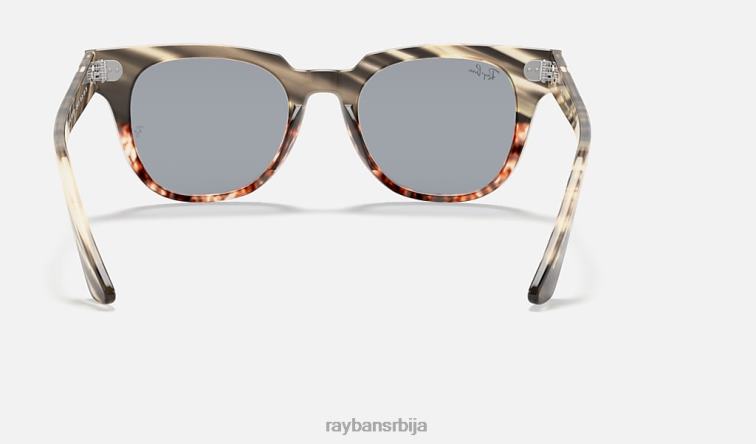 Ray-Ban метеор пругаста хавана P0HP1119 наочаре за сунце углачана пругаста сива/браон/плава мушкарци