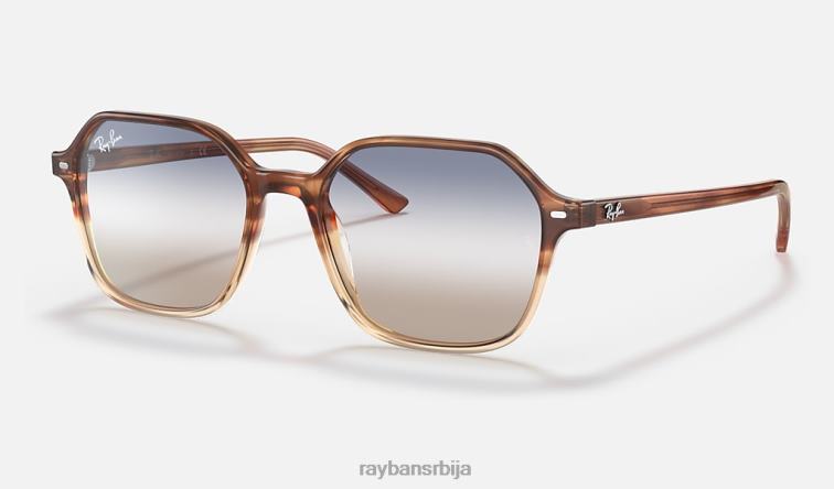 Ray-Ban Јохн би-градиент P0HP1128 наочаре за сунце полирана корњача/плава/браон мушкарци