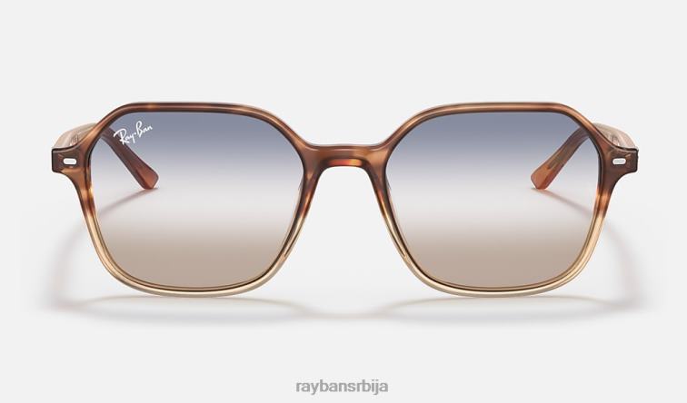 Ray-Ban Јохн би-градиент P0HP1128 наочаре за сунце полирана корњача/плава/браон мушкарци