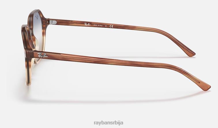 Ray-Ban Јохн би-градиент P0HP1128 наочаре за сунце полирана корњача/плава/браон мушкарци