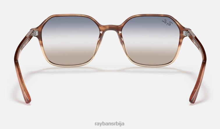 Ray-Ban Јохн би-градиент P0HP1128 наочаре за сунце полирана корњача/плава/браон мушкарци