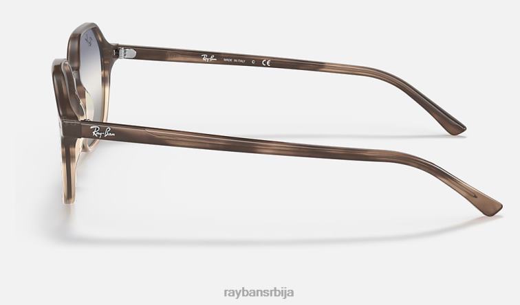 Ray-Ban Јохн би-градиент P0HP1129 наочаре за сунце полирана браон хавана/плава/сива мушкарци