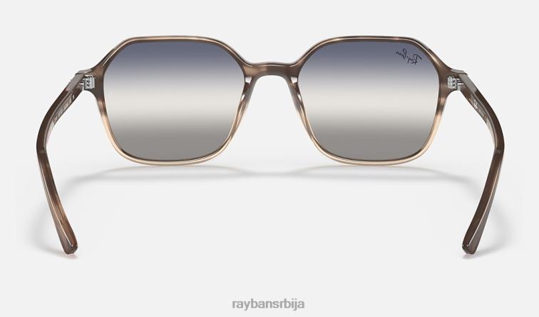 Ray-Ban Јохн би-градиент P0HP1129 наочаре за сунце полирана браон хавана/плава/сива мушкарци