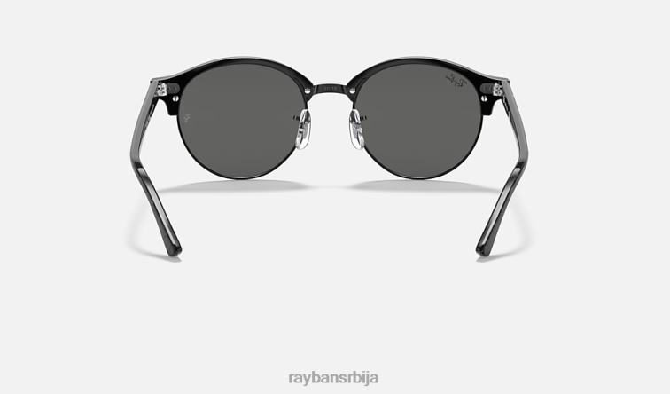 Ray-Ban цлуброунд мермер P0HP1142 наочаре за сунце полирана црна/тамно сива мушкарци